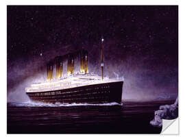 Sticker mural Le Titanic la nuit