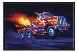 Gerahmter Kunstdruck Ausbrennen