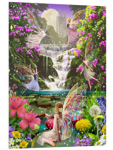 Foam board print Waterfall fairies