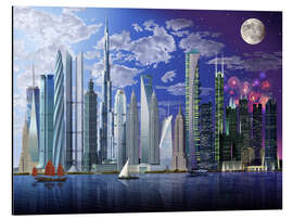 Magnettafel Die höchsten Gebäude der Welt