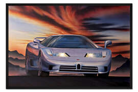 Gerahmter Kunstdruck Bugatti