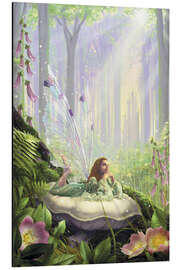 Magnettafel Fee auf einem Pilz