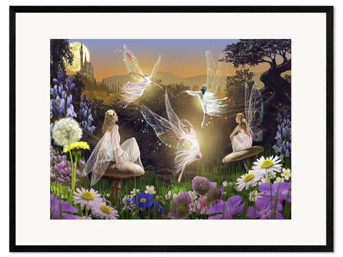 Impresión de arte enmarcada Fairy ballet