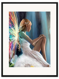 Gerahmter Kunstdruck Einsame Fee