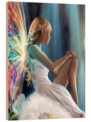 Wood print Single Fairy
