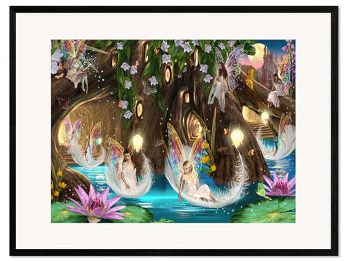 Ingelijste kunstdruk Fairy Ball