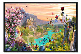 Gerahmter Kunstdruck Im Tal der Elfen