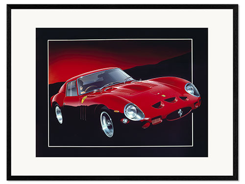 Gerahmter Kunstdruck Ferrari GTO II