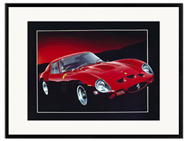 Impression artistique encadrée Ferrari GTO II