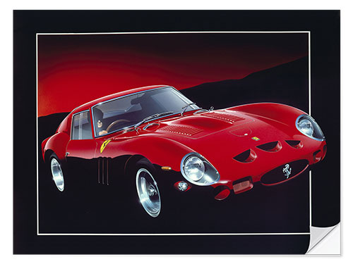 Naklejka na ścianę Ferrari GTO II