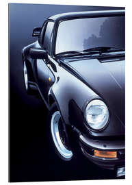 Galleriprint Svart Porsche turbo