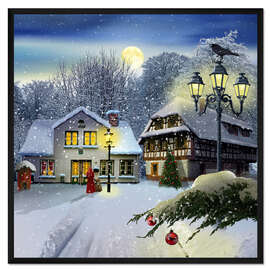 Gerahmter Kunstdruck Winterzeit ... Weihnachtszeit