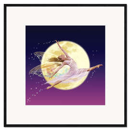 Impression artistique encadrée Fée de lune