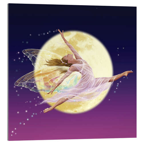 Stampa su plexi-alluminio Moon fairy