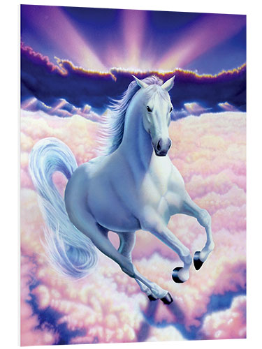 Foam board print White dream horse