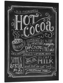 Magnettafel Heiße Schokolade Rezept (Englisch)