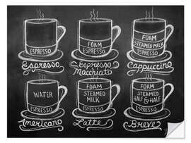 Wall sticker Coffee Cups