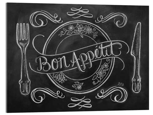 Akrylglastavla Bon Appétit