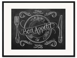 Gerahmter Kunstdruck Bon Appétit