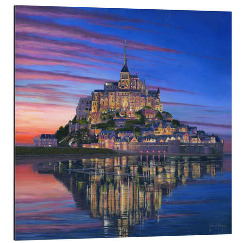 Alumiinitaulu Mont Saint Michel Soir