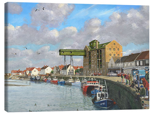Canvas-taulu Crabbing - Wells-next-the-Sea, Norfolk
