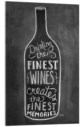 Tableau en verre acrylique Finest wines
