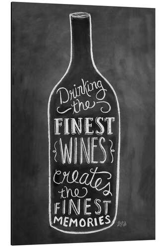 Tableau en aluminium Finest wines