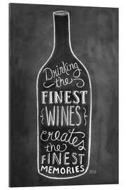 Tableau en plexi-alu Finest wines