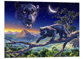 Foam board print Twilight panther