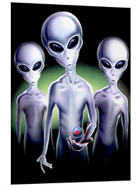 Foam board print Alien trio