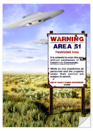 Selvklæbende plakat Desert