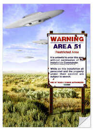 Selvklæbende plakat Desert