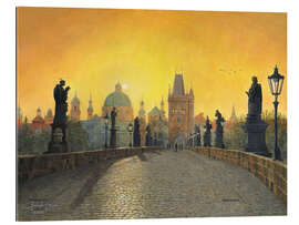 Galleriataulu Misty Dawn, Charles Bridge, Prague