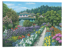 Quadro em alumínio Monets Garden, Giverny