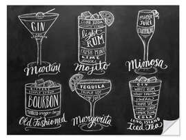 Wall sticker Cocktail Recipes