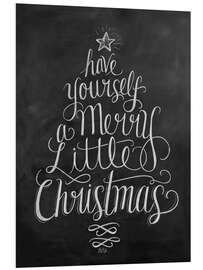 Foam board print Merry Little Christmas