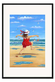 Gerahmter Kunstdruck Ein erfrischendes Eintauchen