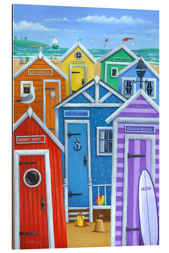 Gallery print Rainbow Beach Huts