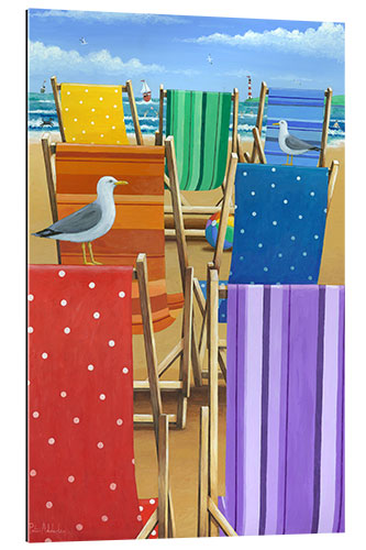 Gallery print Rainbow Deckchairs