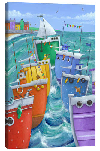 Quadro em tela Rainbow Flotilla