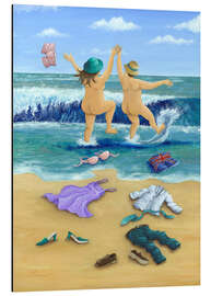 Magnettafel Baden im Meer