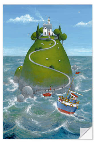 Selvklæbende plakat The Island