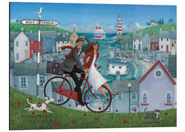 Magnettafel Fahrrad am Meer