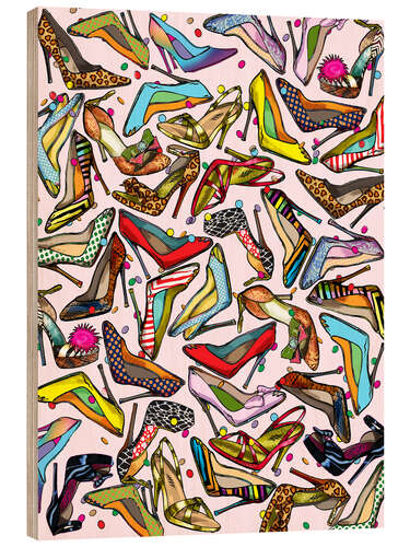 Wood print Shoe Crazy