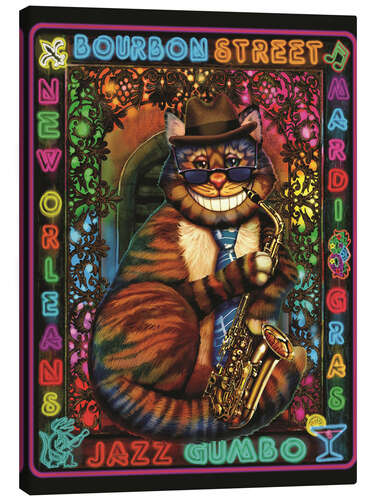 Canvas print Jazz Cat