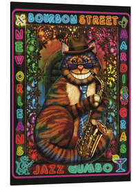 Magnettafel Jazzkatze