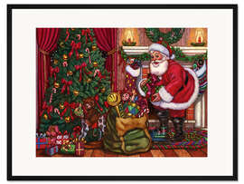 Gerahmter Kunstdruck Weihnachtsabend