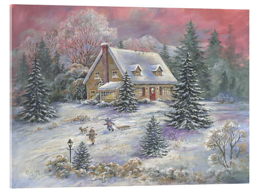 Acrylic print Christmas at Dusk