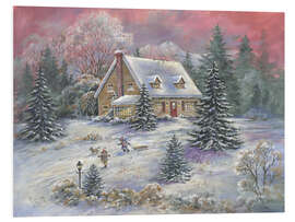 Foam board print Christmas at Dusk