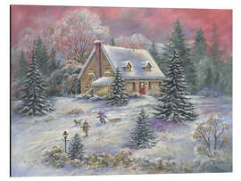 Magnettafel Dämmerung an Weihnachten